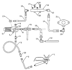 System Assembly Diagram and Parts List for AL2810  Campbell Hausfeld Paint Sprayer